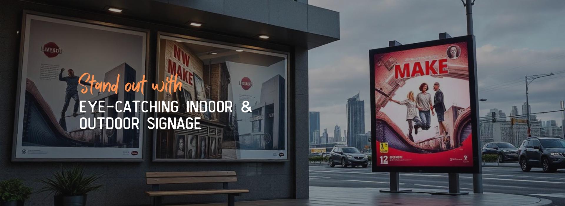 Stand out with eye-catching indoor and outdoor signage!